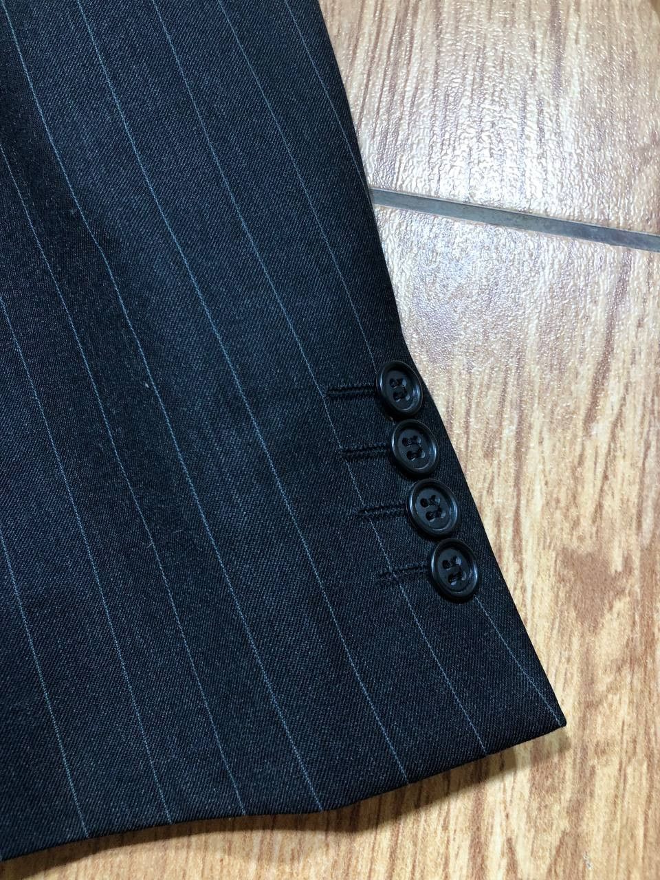 Yves Saint Laurent Yves Saint Laurent Blazer Jacket Striped Wool navy Size 52R - 6 Thumbnail