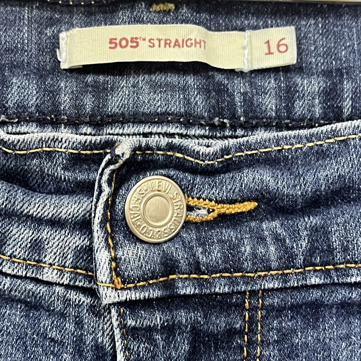 Levi's Levis 505 Straight Cut Distressed Waterless Denim Tears Art Size US 36 / EU 52 - 15 Thumbnail