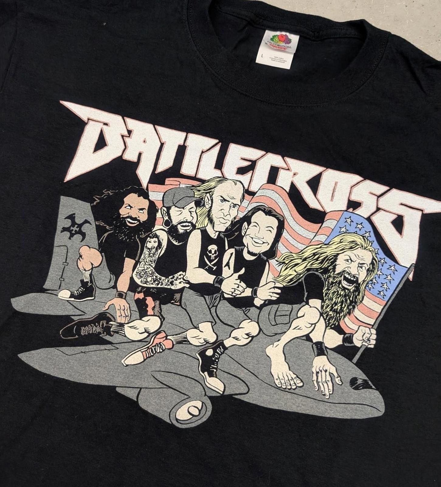 Fruit Of The Loom Battlecross 2014 Pre-European Tour T-Shirt Heavy Metal Size US L / EU 52-54 / 3 - 2 Thumbnail