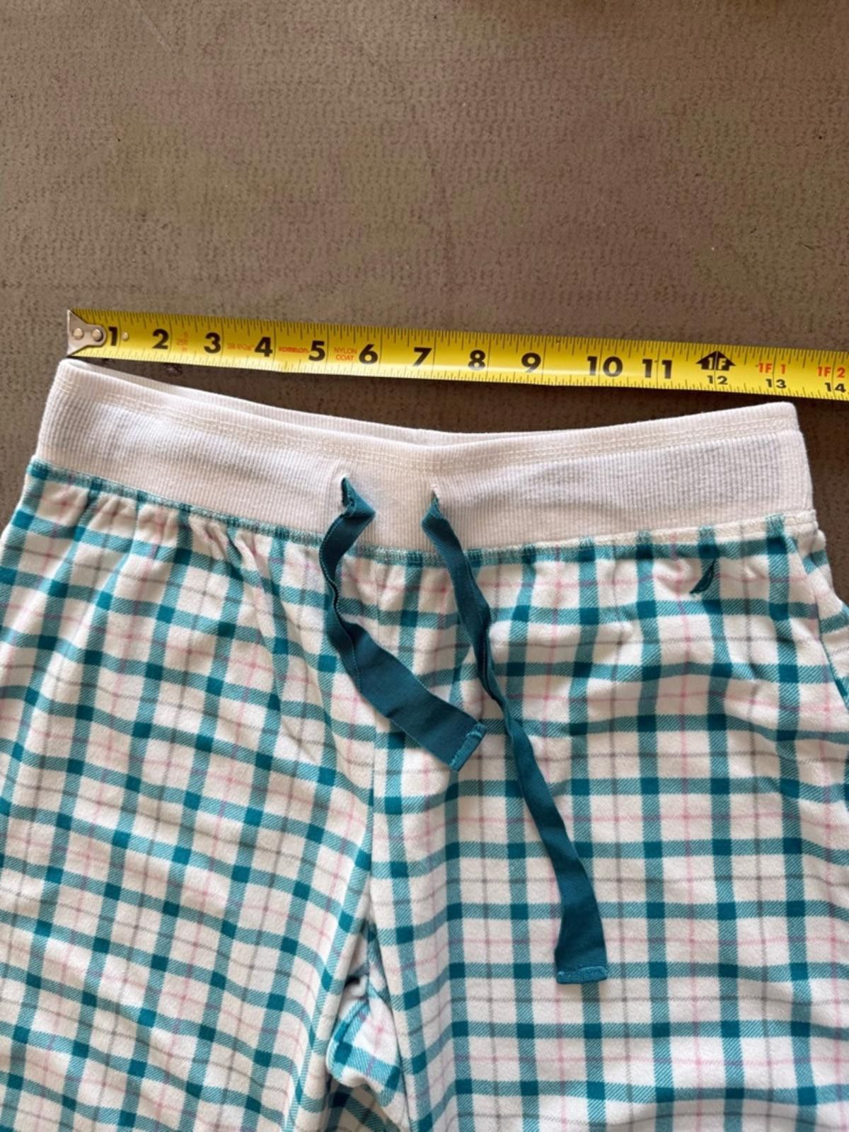 Nautica Nautica / Plaid Fleece Pajama Pants / White Teal Size ONE SIZE - 2 Thumbnail