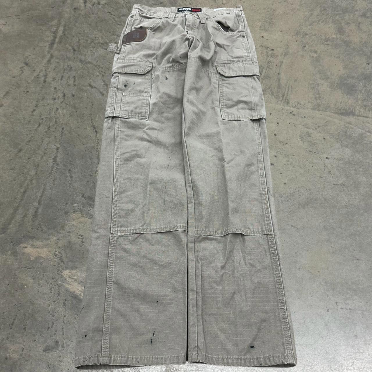 Vintage × Wrangler Vintage Y2K Wrangler Riggs Distressed Canvas Carpenter Pants Size US 30 / EU 46 - 4 Thumbnail