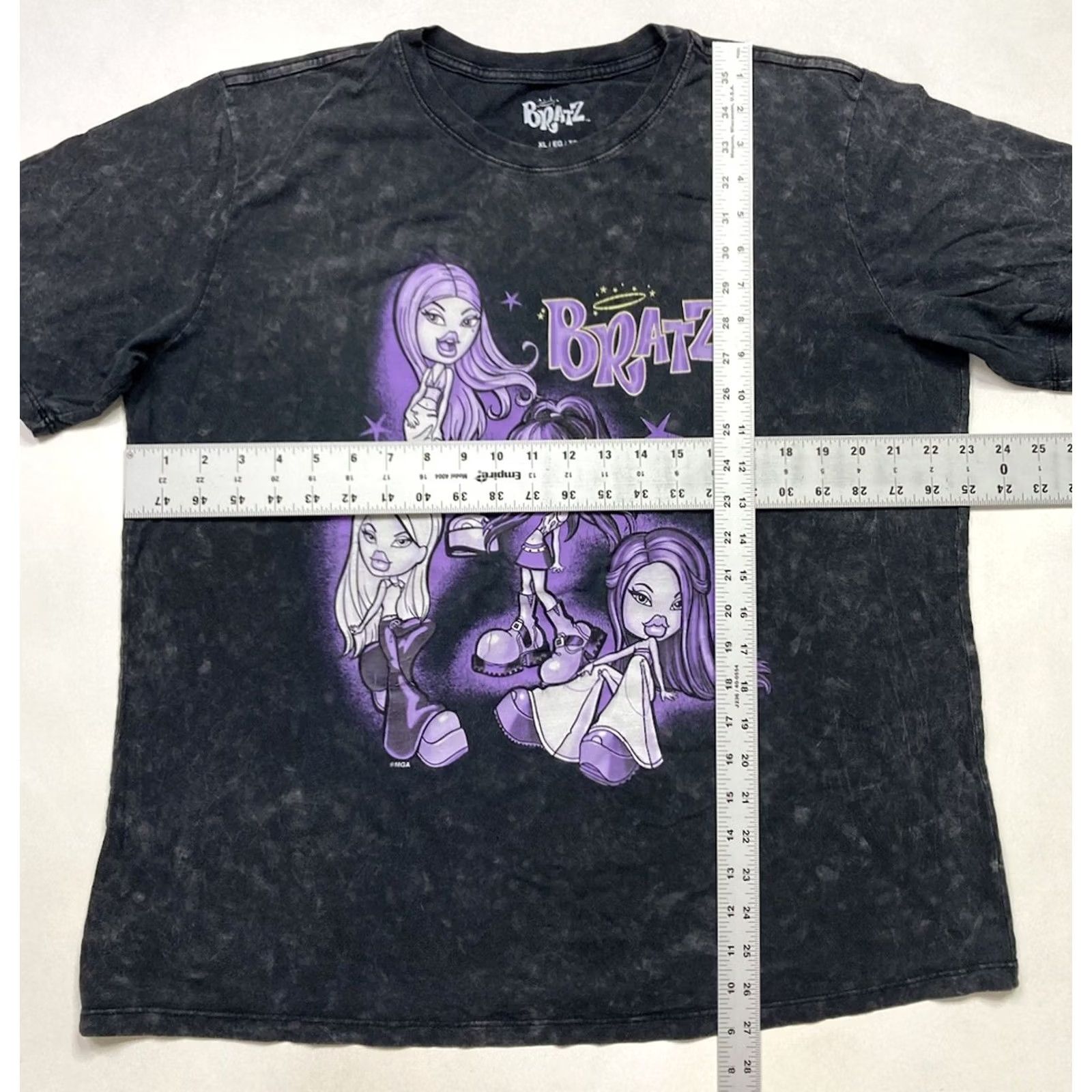 Vintage VINTAGE Bratz Logo T-Shirt Women XL Black Acid Wash Short Sleeve Size XL / US 12-14 / IT 48-50 - 6 Thumbnail