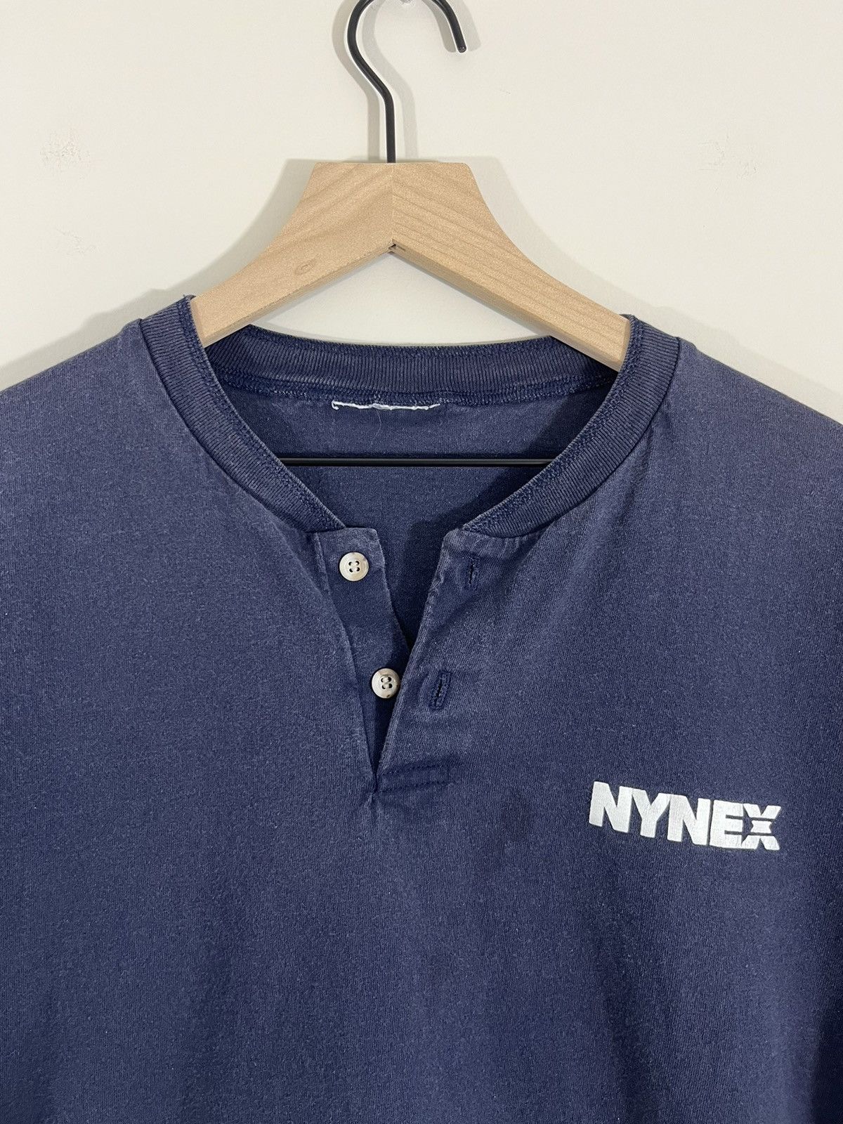 Vintage Vintage 90s Distressed Henley Shirt Size US L / EU 52-54 / 3 - 3 Thumbnail