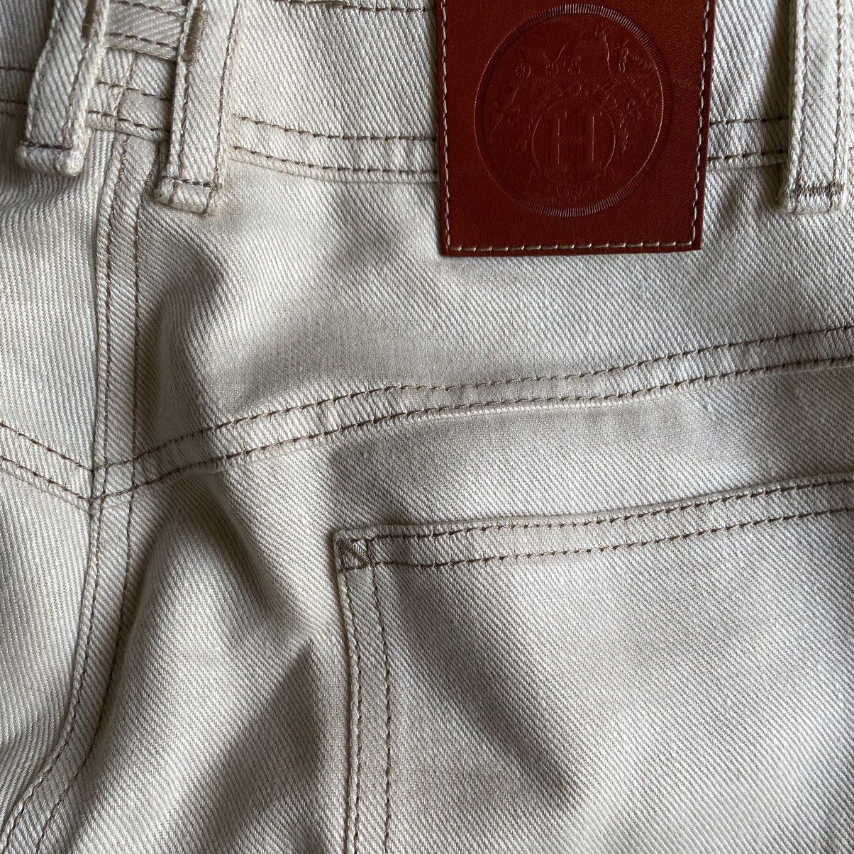 Hermes Hermes H Belt Loop With Studded Linen Pants By Gaultier Size 28" / US 6 / IT 42 - 5 Thumbnail