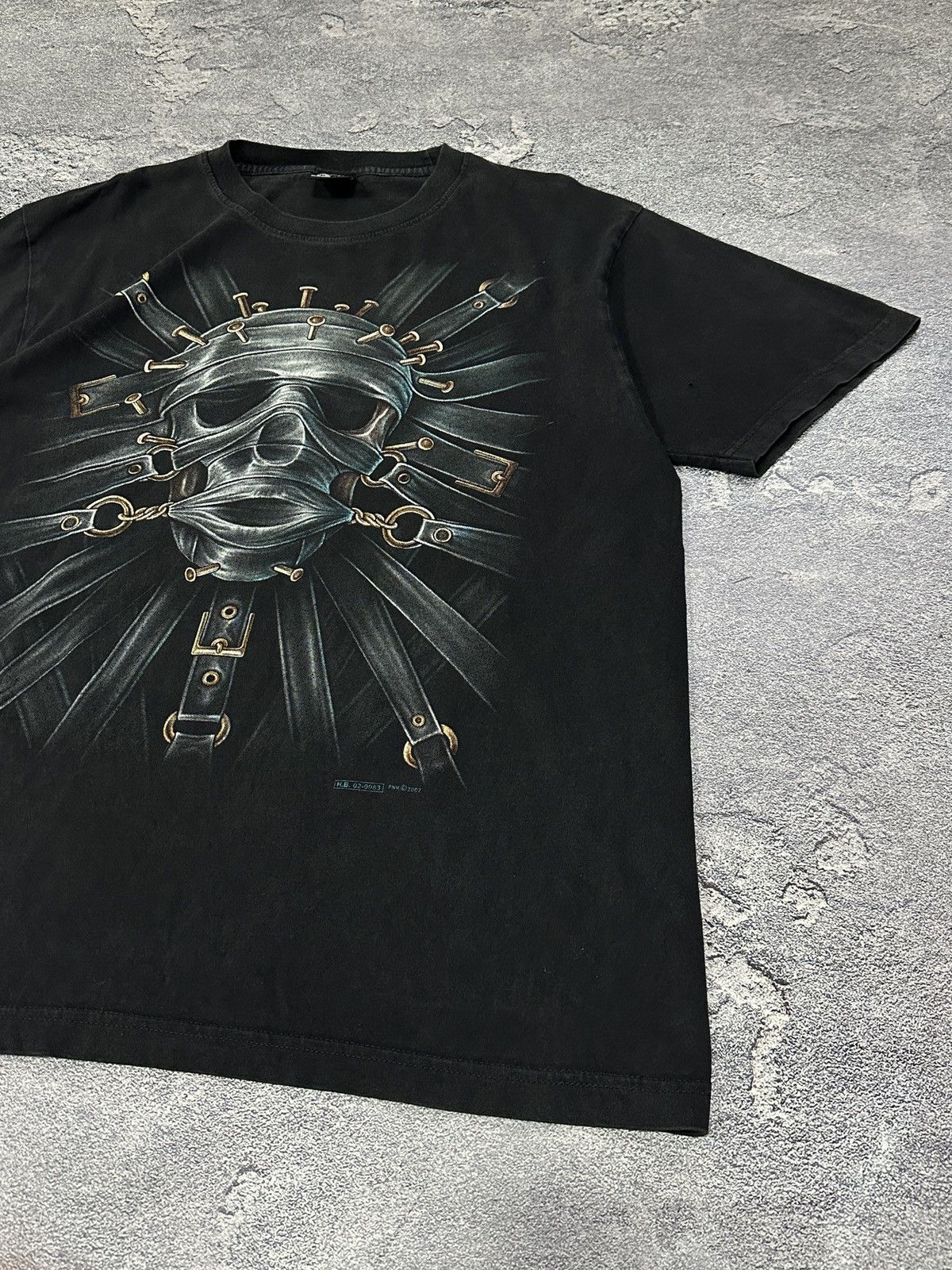 Vintage Vintage Hero Buff Silence Mask Skull Tee Black Large Size US L / EU 52-54 / 3 - 5 Thumbnail