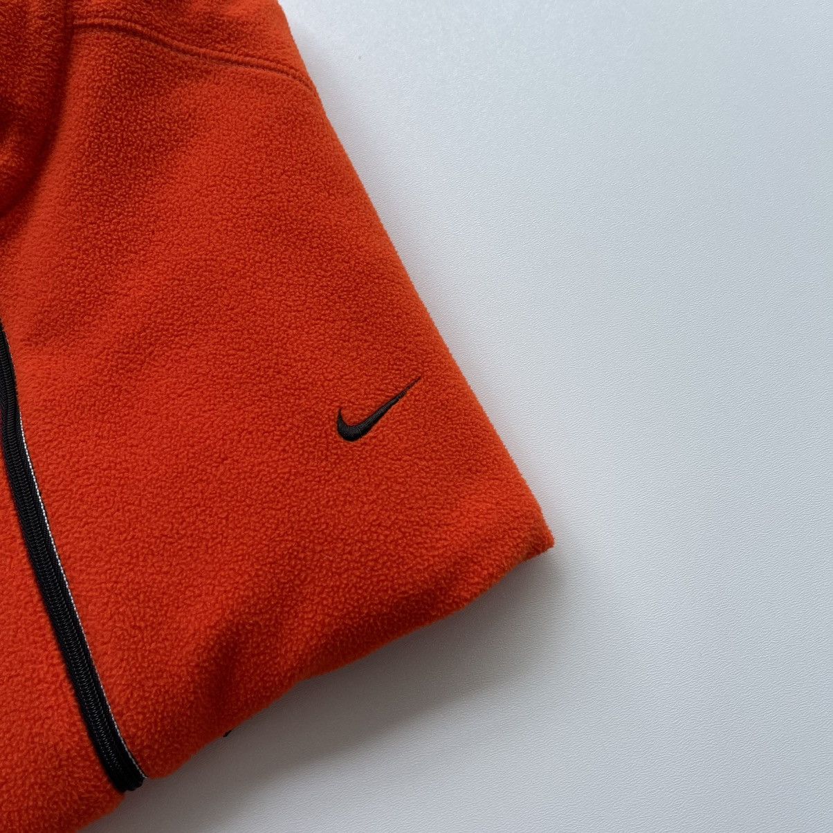 Nike × Vintage Nike Vintage Therma Fit 1/2 Zip Fleece Jacket Orange Y2K Size US XL / EU 56 / 4 - 4 Thumbnail