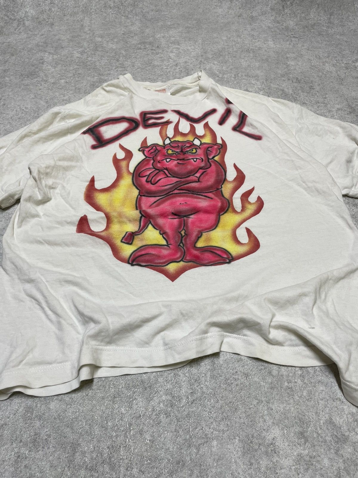 Band Tees × Hanes × Vintage Devil rock t-shirt Japan style perfect fit Size US M / EU 48-50 / 2 - 2 Thumbnail