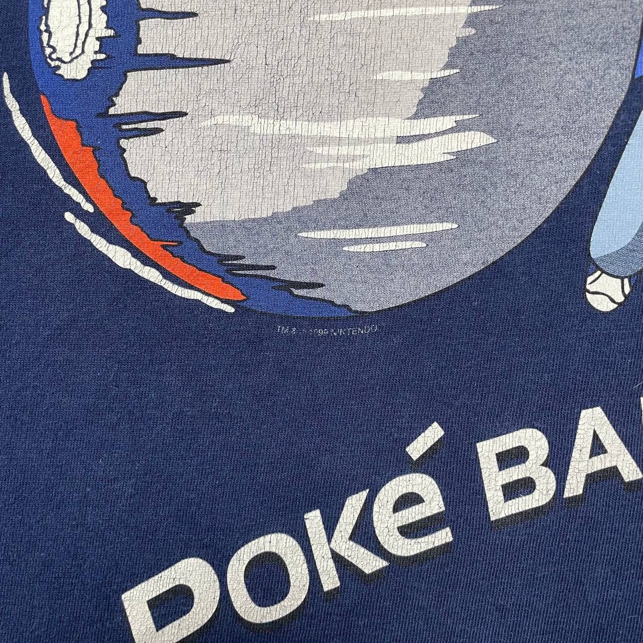 Cartoon Network × Pokemon × Vintage Vintage 1999 Pokemon Pole Ball Go T Shirt Blue Size Youth XL Size US XS / EU 42 / 0 - 4 Thumbnail