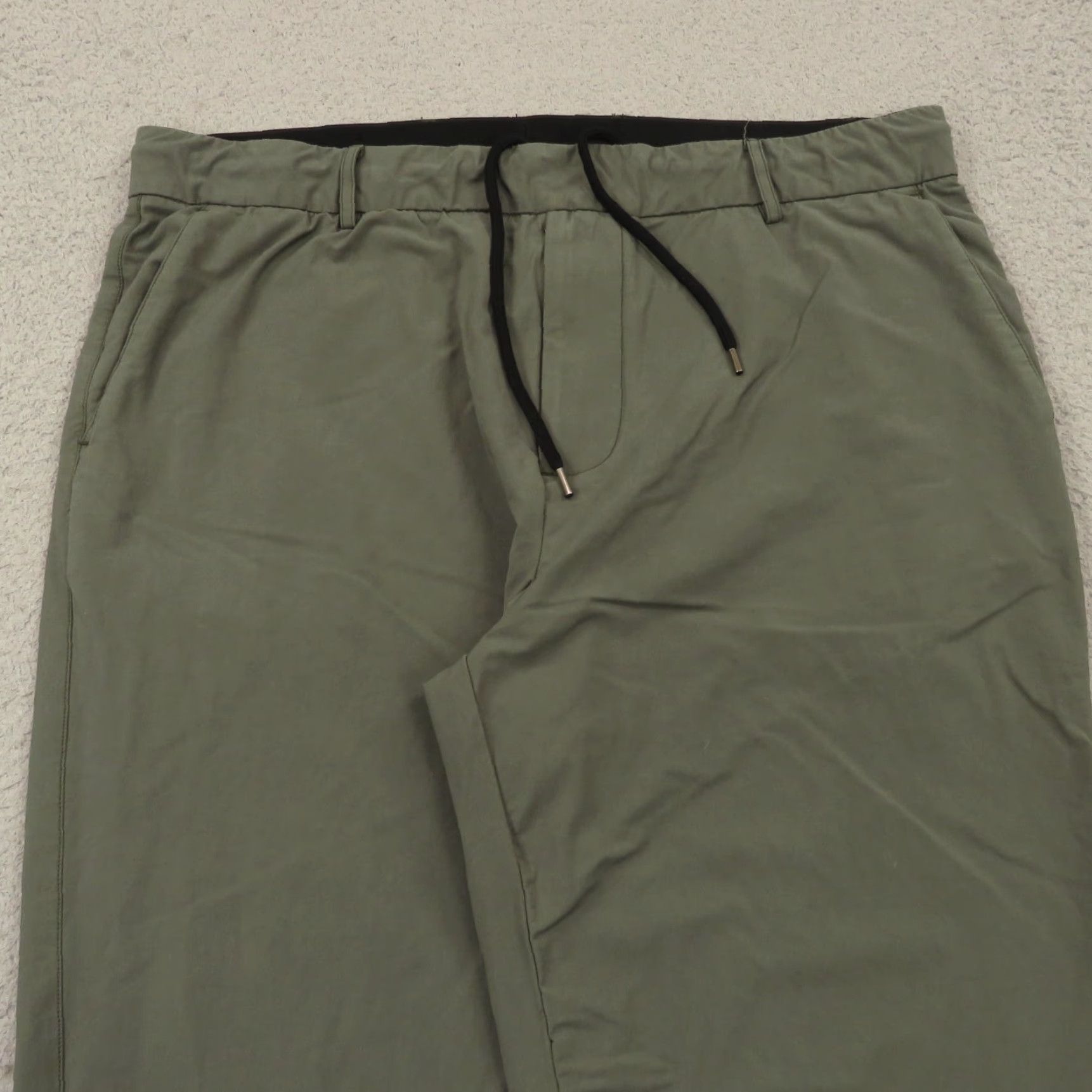 James Perse James Perse Pants Mens 5 Olive Green Yoesmite Golf Trousers Drawstring 38" Waist Size US 39 - 3 Thumbnail