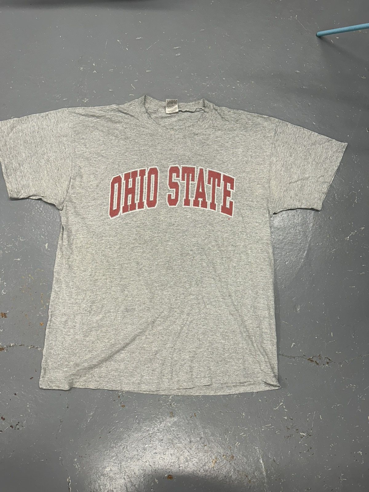 Vintage Crazy Vintage Y2K Essential Grey Ohio State Script Tee Shirt Size US XL / EU 56 / 4 - 1 Thumbnail
