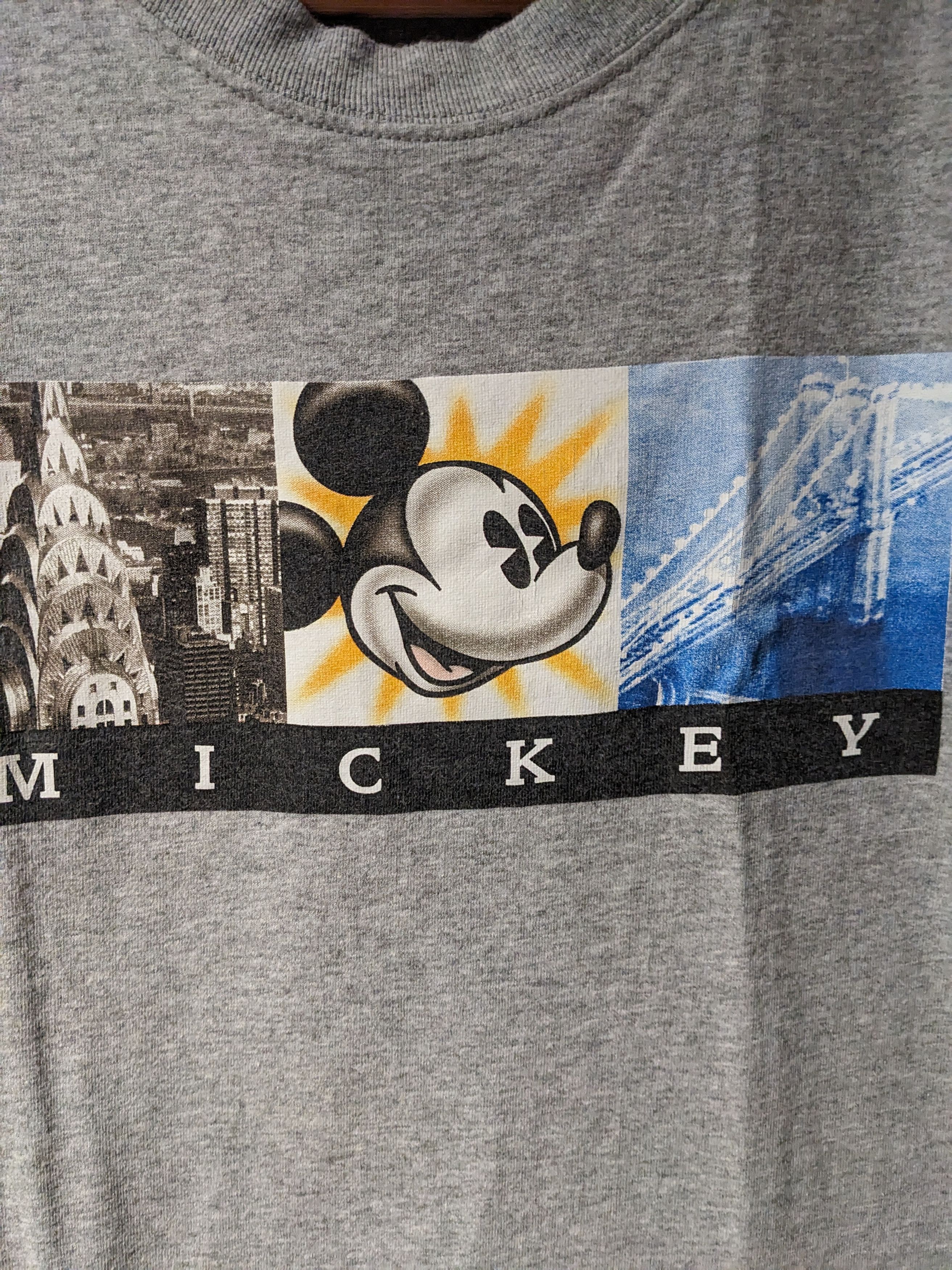 Disney × Vintage Vintage 90s Disney World New York Mickey Mouse Large T-Shirt Size US L / EU 52-54 / 3 - 2 Thumbnail