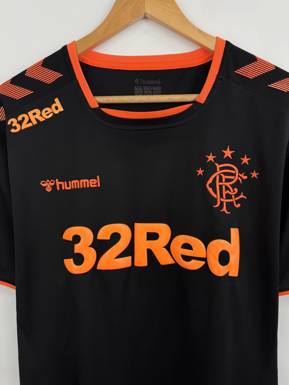 Hummel 🏴󠁧󠁢󠁳󠁣󠁴󠁿 2019/20 Hummel Glasgow Rangers Home Jersey Rare Hype Retro Size US XL / EU 56 / 4 - 4 Thumbnail