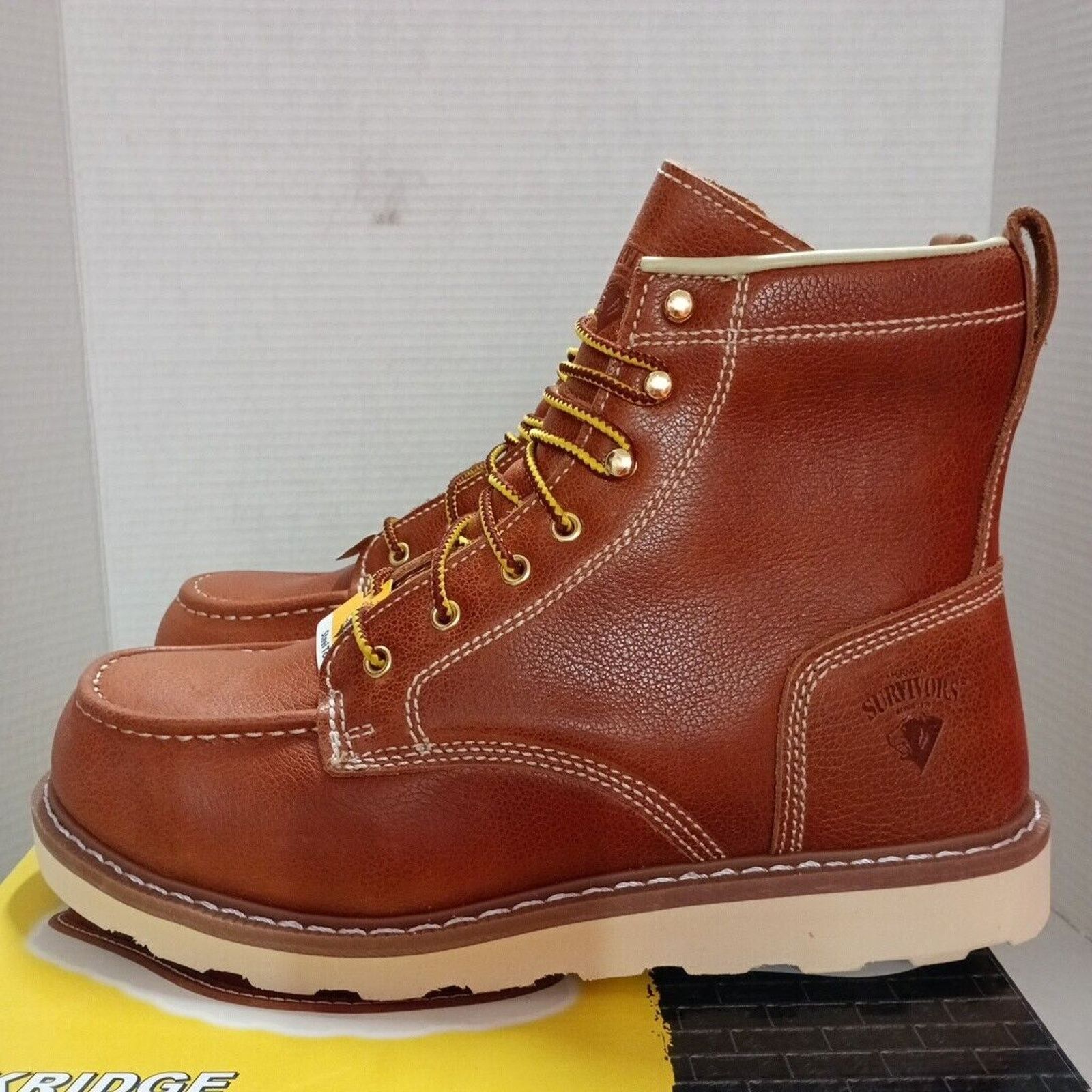 Other Herman Survivors Men's Size 13 6" Shaft Steel Toe Work Boots Size US 13 / EU 46 - 4 Thumbnail
