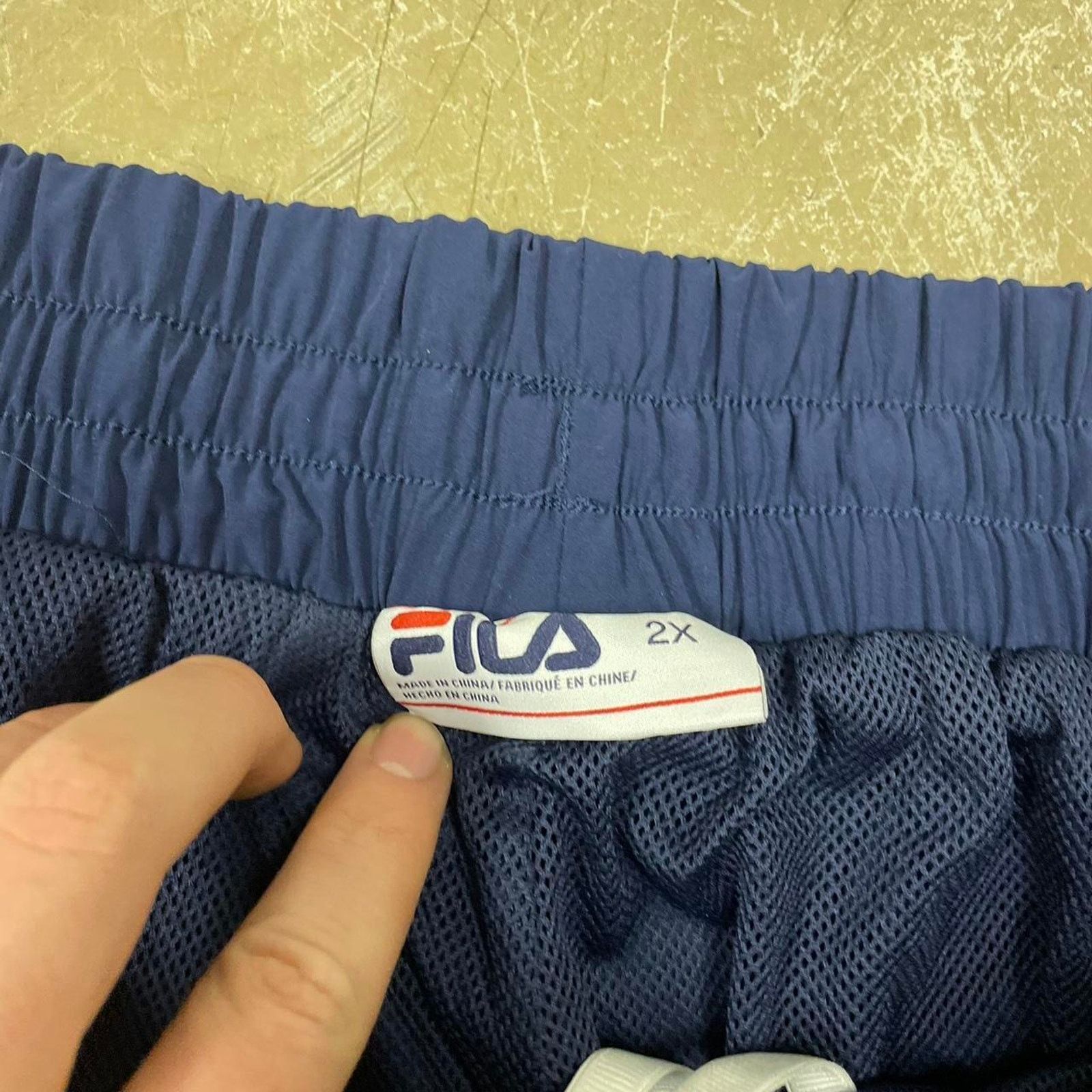 Fila Super baggy fila navy track size XXL Size US 33 - 2 Thumbnail