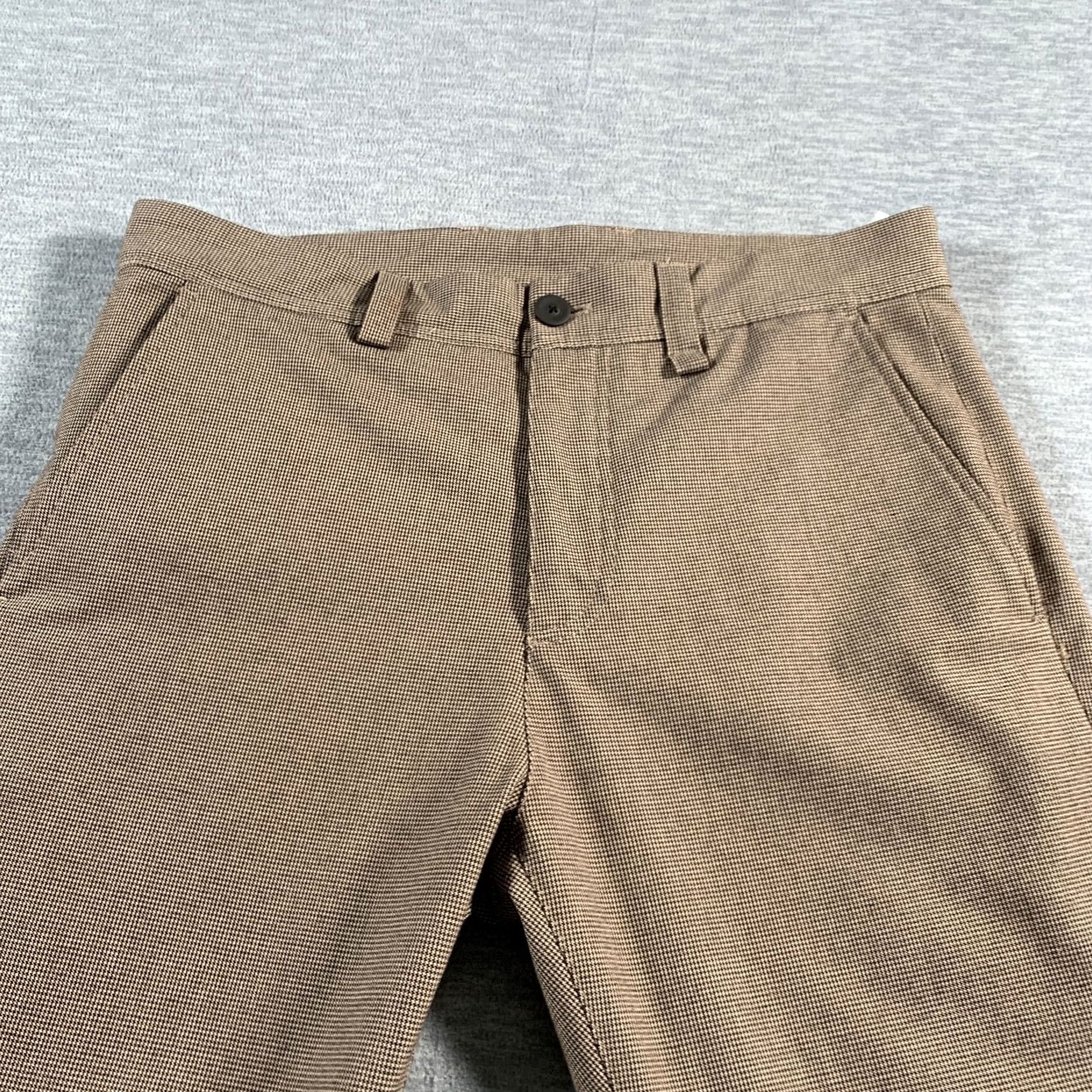 Zara Zara Pants Mens 30 Brown Slim Fit Dress Trousers Stretch Modern Check Pattern Size US 30 / EU 46 - 4 Thumbnail