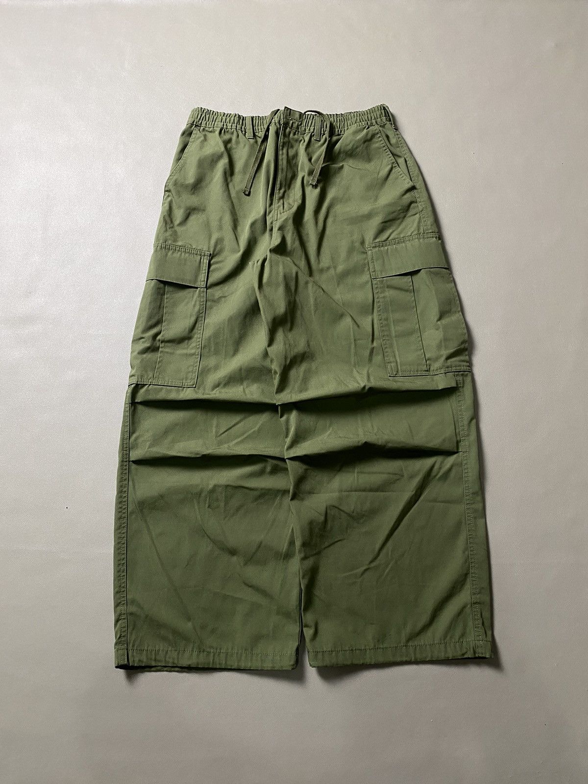 GU × Japanese Brand × Yohji Yamamoto Gu Super Wide Yohji Yamamoto Style Cargo Pants Size US 34 / EU 50 - 1 Thumbnail