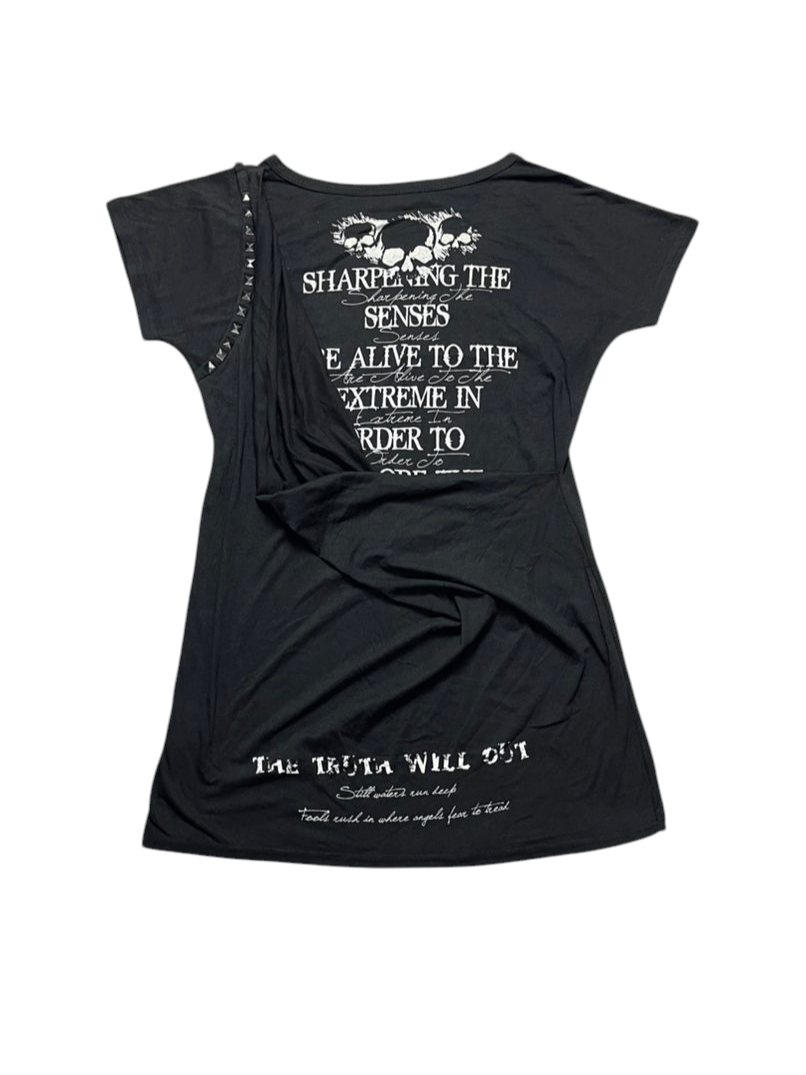 Seditionaries Rare R.M.G Gothic Skull T-Shirt Size M / US 6-8 / IT 42-44 - 2 Thumbnail