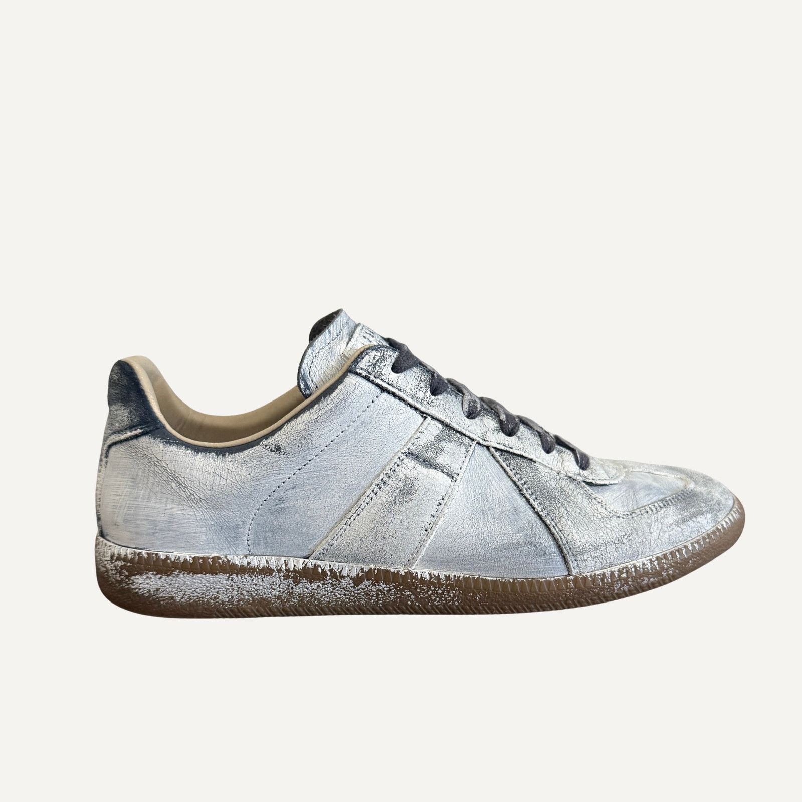 Maison Margiela Size 7US - Maison Margiela Mens Painted GAT Replica Trainer Size US 7 / EU 40 - 3 Thumbnail
