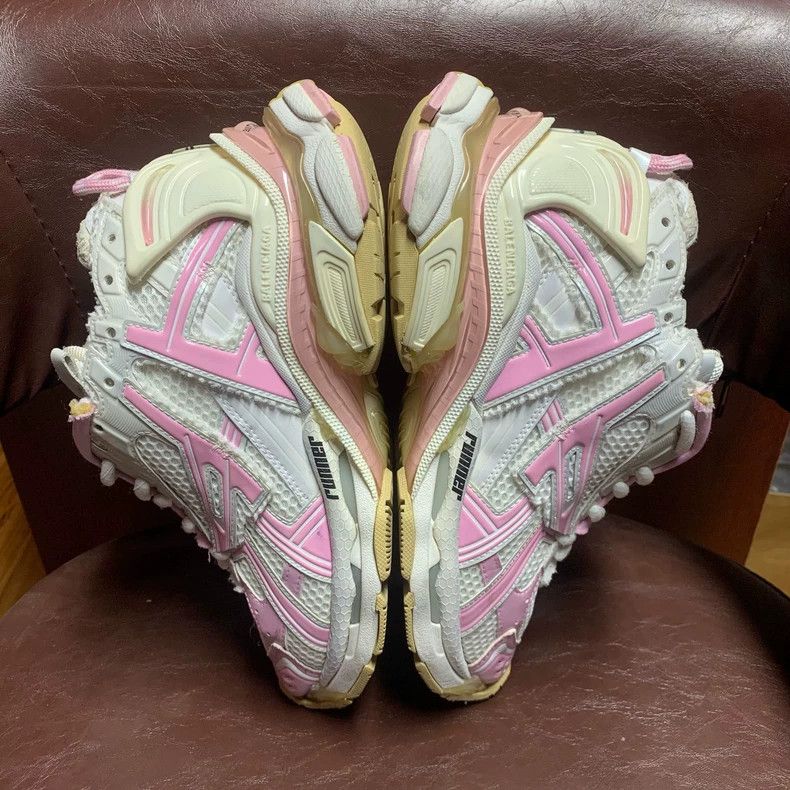Balenciaga Balenciaga Old Dad Shoes Made in Pink and White shoes 2502- Size US 5.5 / EU 38 - 4 Thumbnail