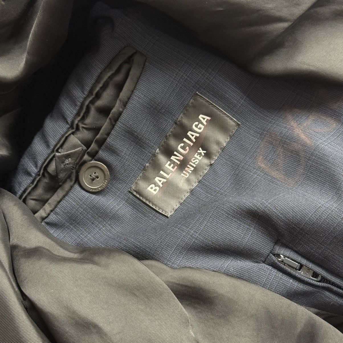 Balenciaga Balenciaga Graffiti Skater Tailored Jacket Navy Size US M / EU 48-50 / 2 - 7 Thumbnail