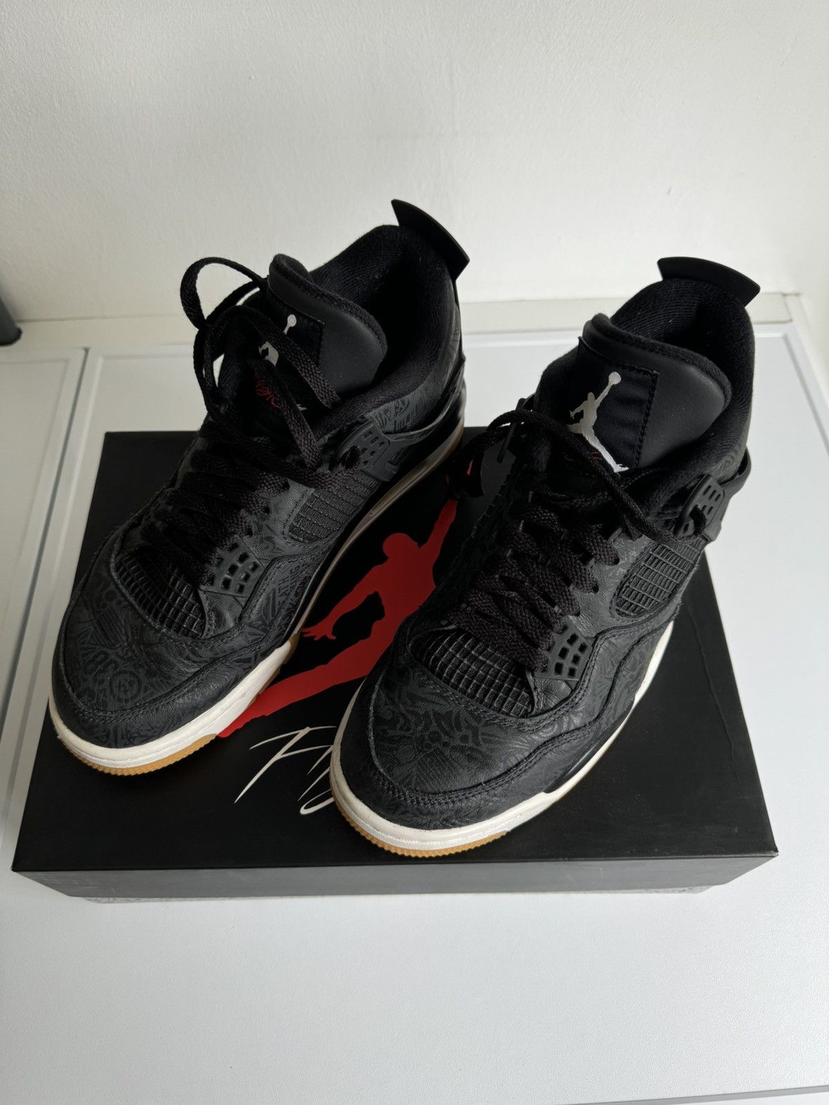 Jordan Brand Jordan 4 laser black Size US 8.5 / EU 41-42 - 3 Thumbnail