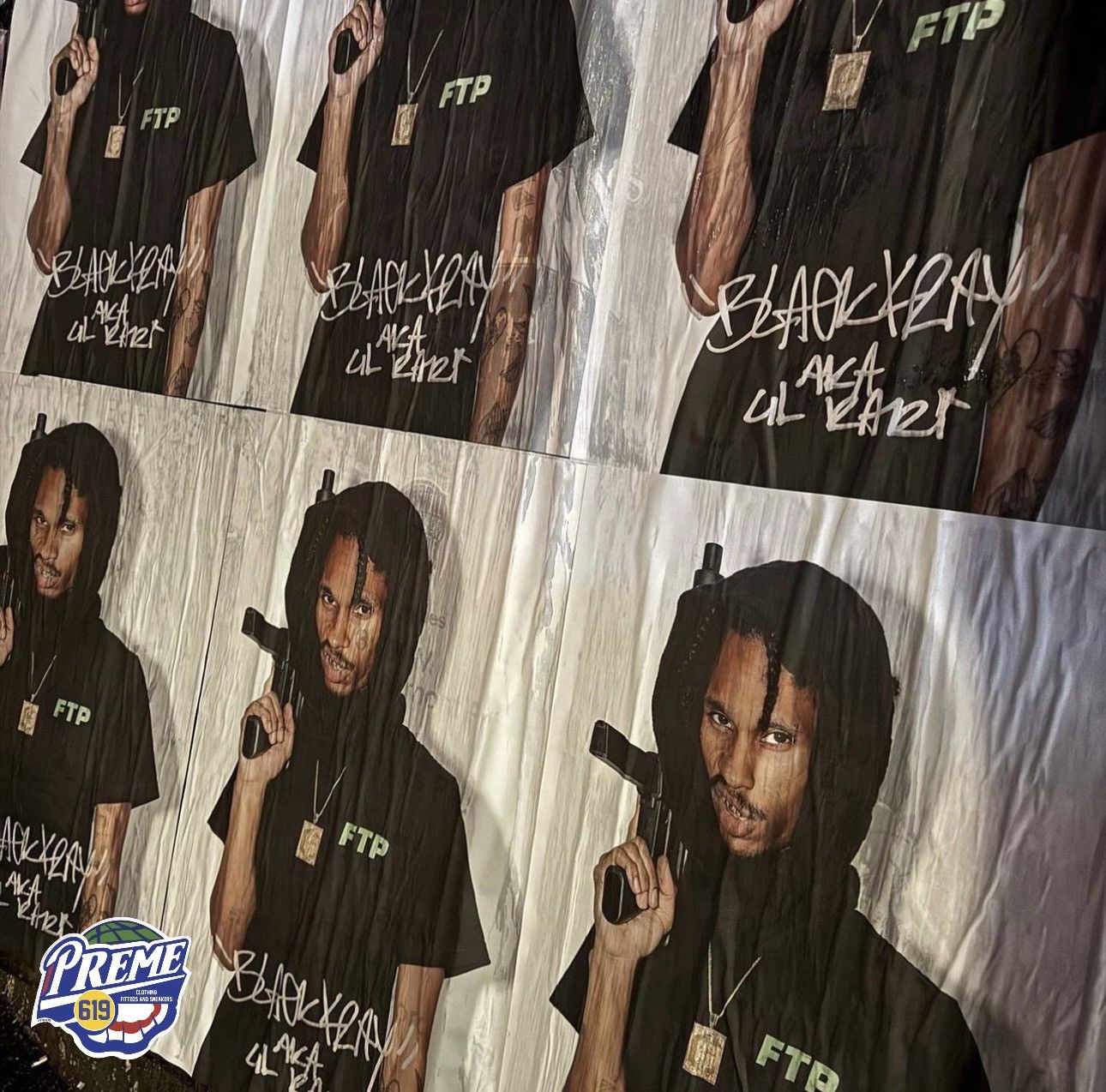 Fuck The Population Ftp BLACK KRAY PHOTO TEE ( Glime ) Size US L / EU 52-54 / 3 - 4 Thumbnail