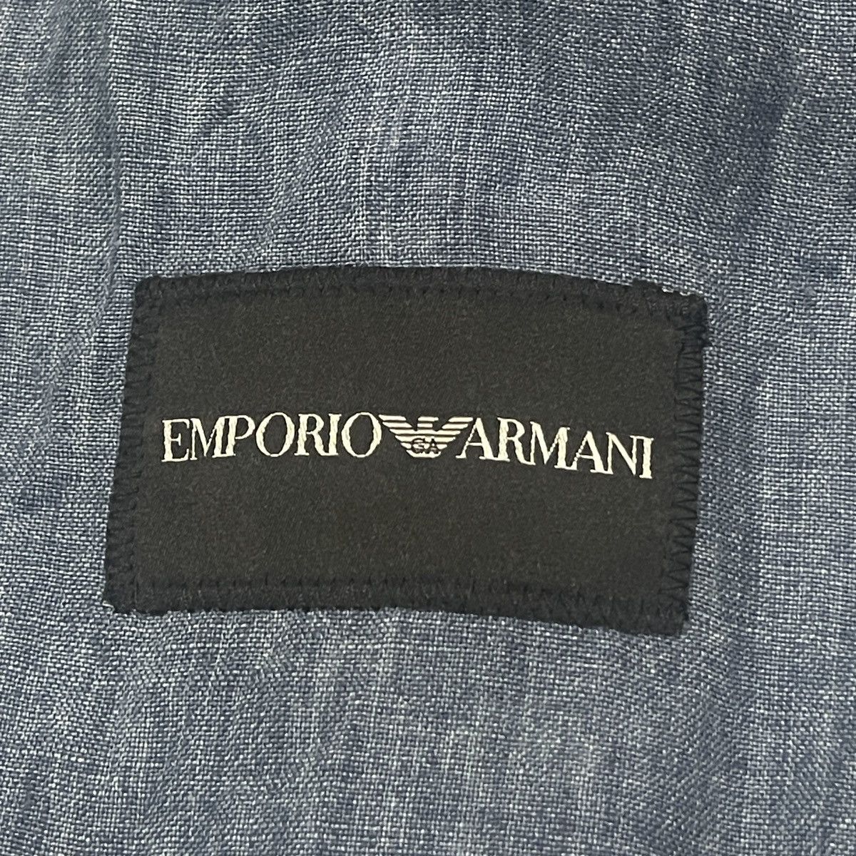 Emporio Armani Vintage Emporio Armani Linen Blazer Jacket — Made in Italy Size 46R - 19 Thumbnail