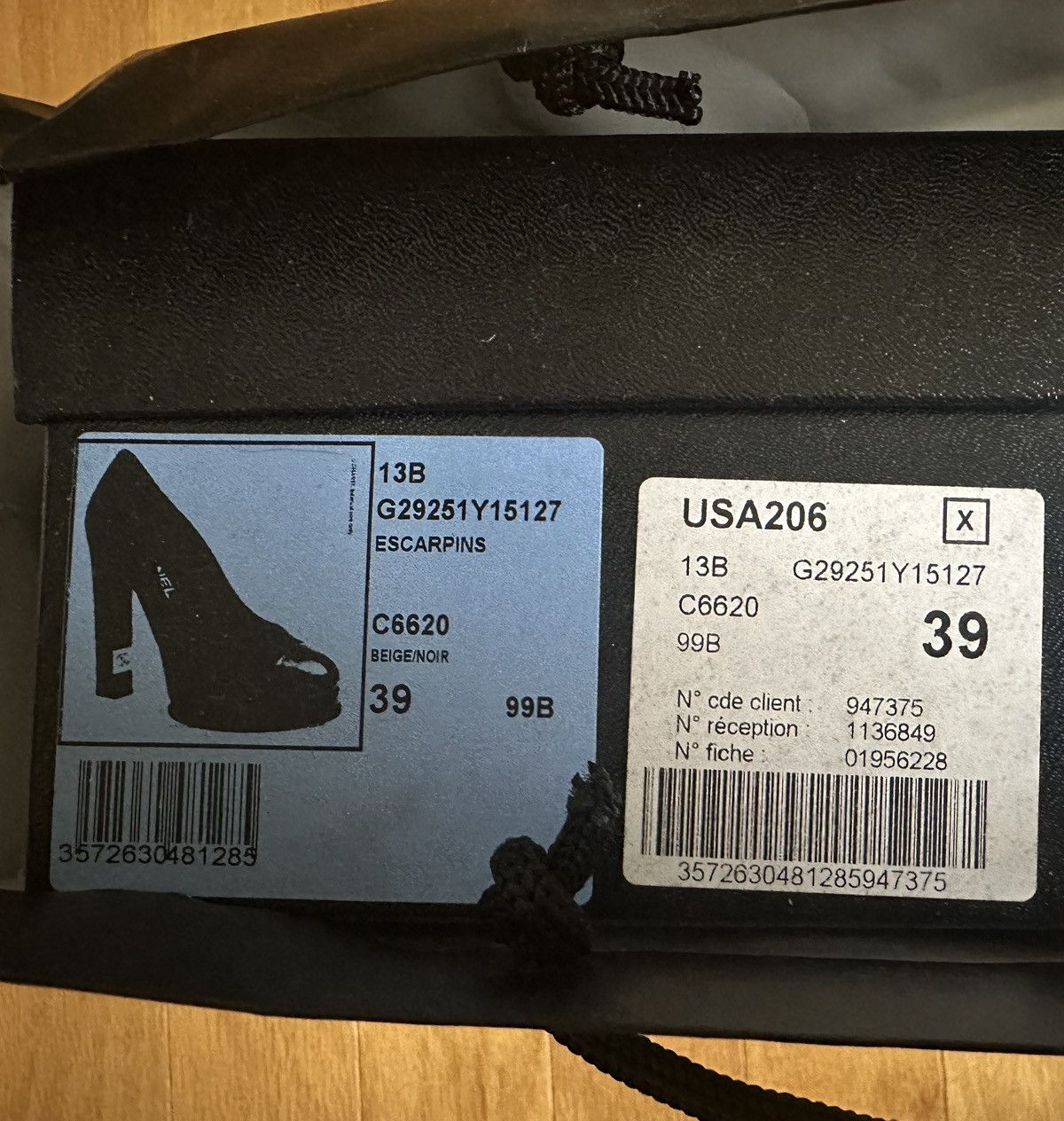 Chanel Chanel CC Platform Pumps - Beige/Black Size US 9 / IT 39 - 13 Thumbnail