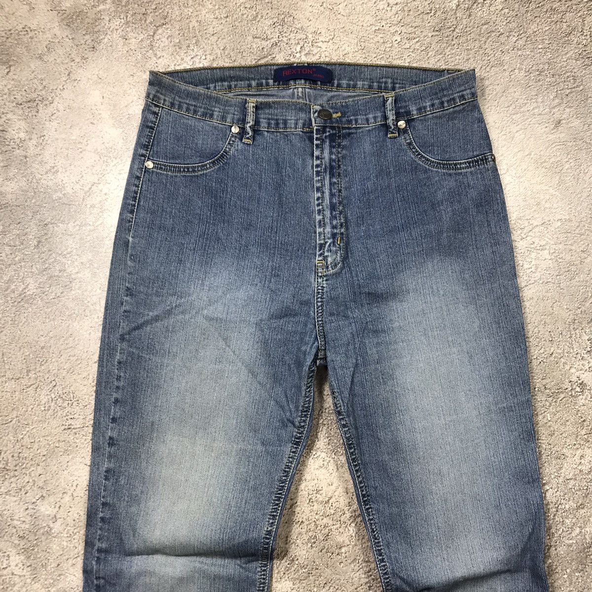 Vintage Vintage 90s Baggy Distressed Wide Leg Jeans Grunge Y2K 28 Size 28" / US 6 / IT 42 - 2 Thumbnail