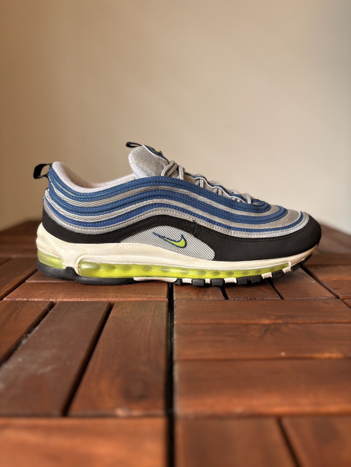 Nike Nike Air Max 97 OG “Atlantic Blue / Voltage Yellow” – US 11 Size US 11 / EU 44 - 1 Thumbnail