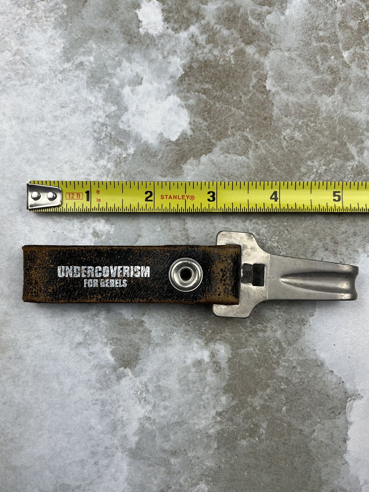 Undercover AW03 Undercover Distressed Leather Belt Loop Key Hook Ring Size ONE SIZE - 3 Thumbnail