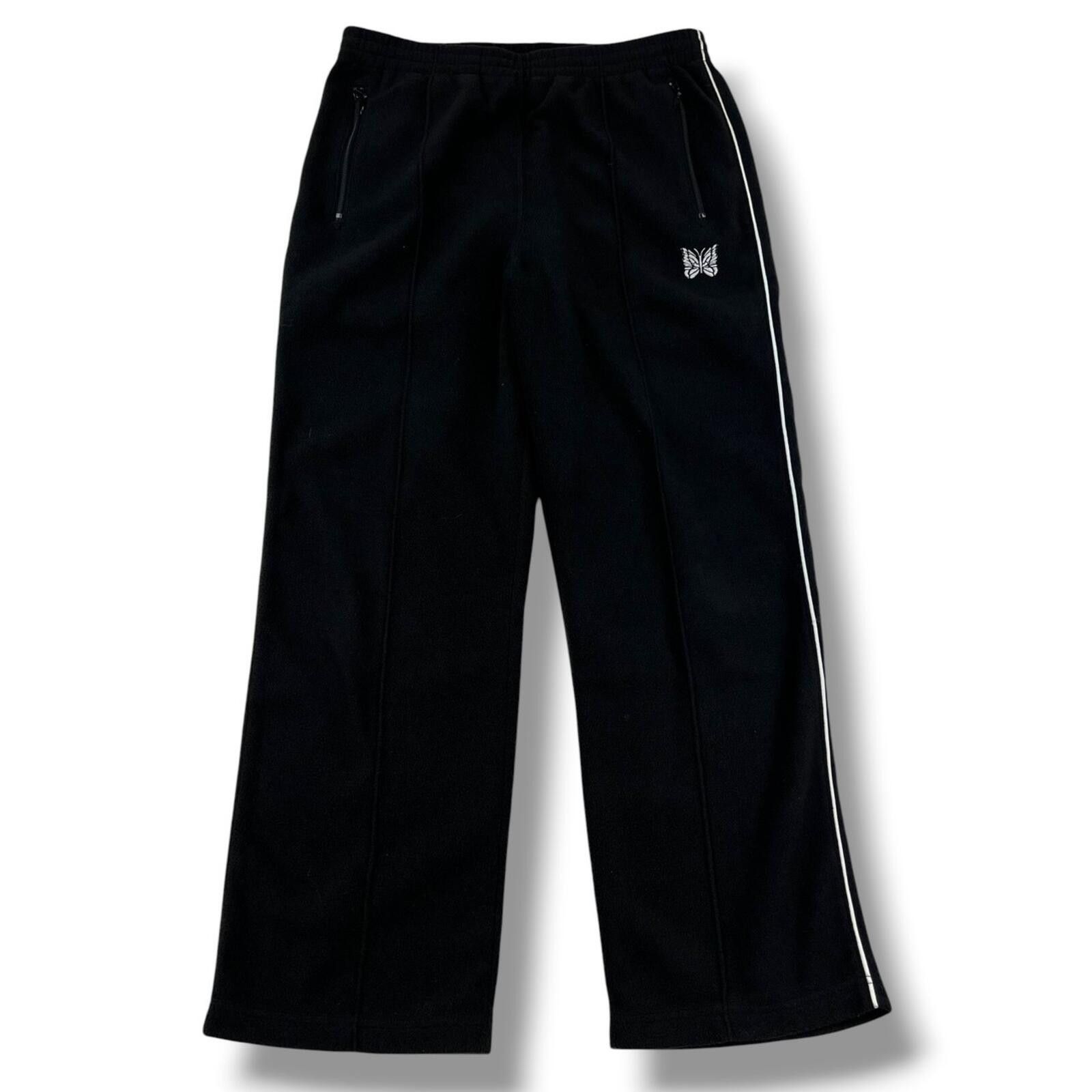 Needles Needles Black Piping Fleece Sweatpants Size US 32 / EU 48 - 2 Thumbnail