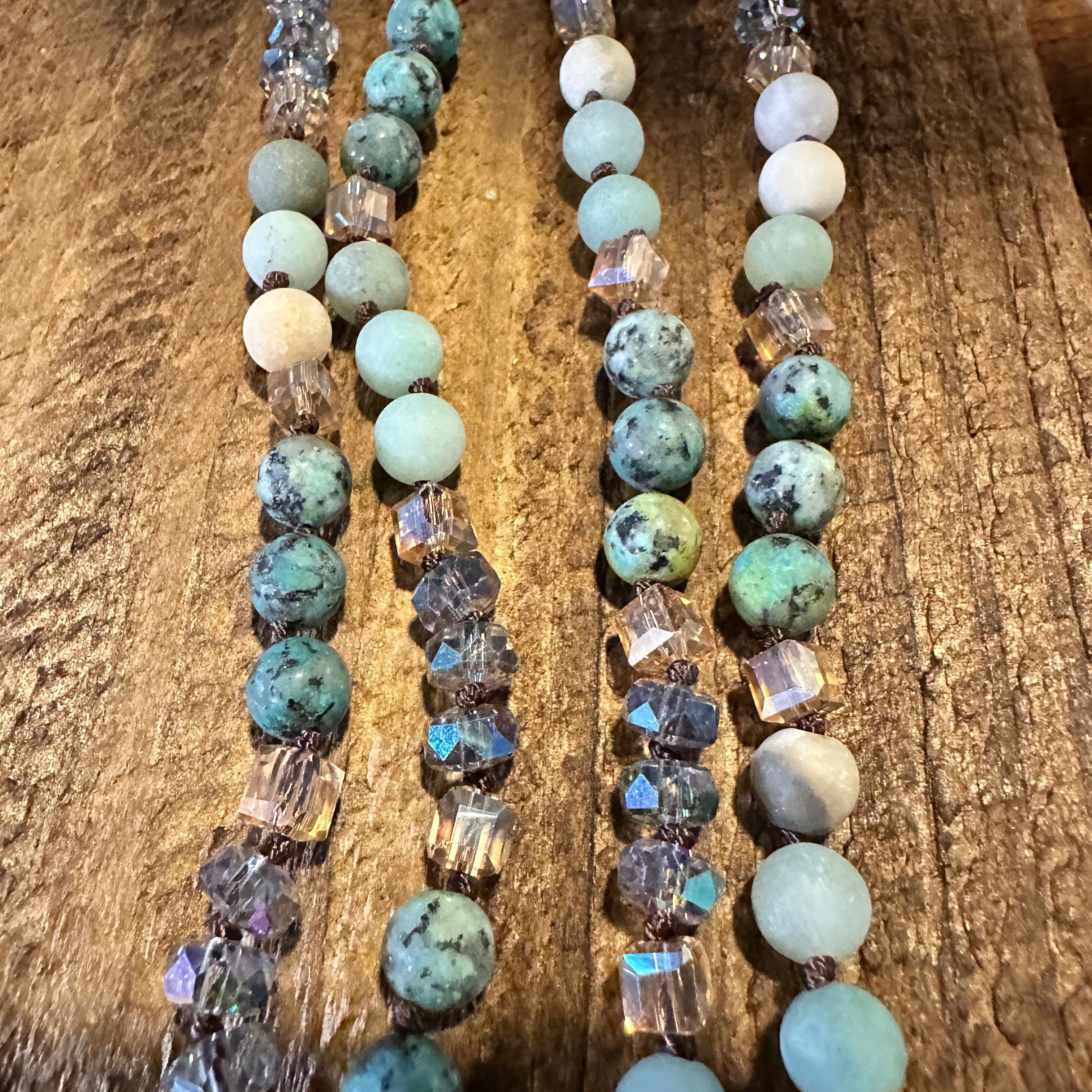 Other Bohemian Natural Stone Beads Pendant Necklace with Family Tr Size ONE SIZE - 2 Thumbnail
