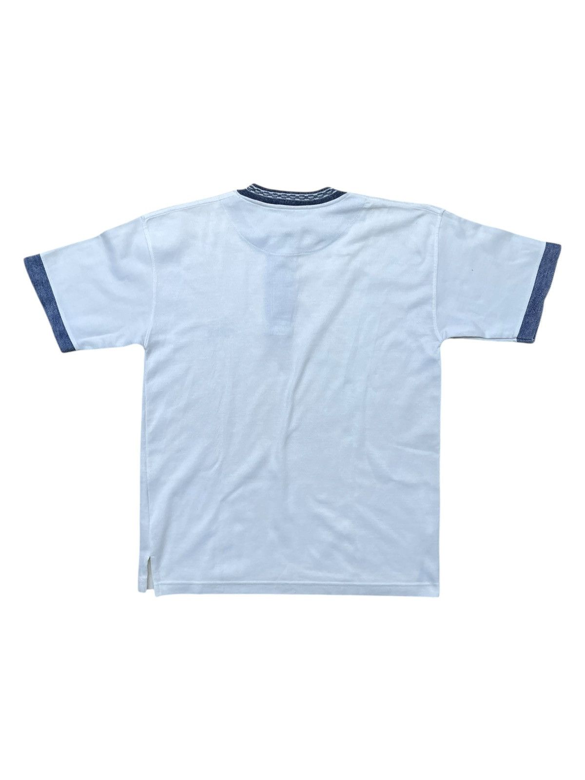 Vintage 1980s Stussy Tom tom Tshirt Half Button Sample Piece Size US L / EU 52-54 / 3 - 4 Thumbnail