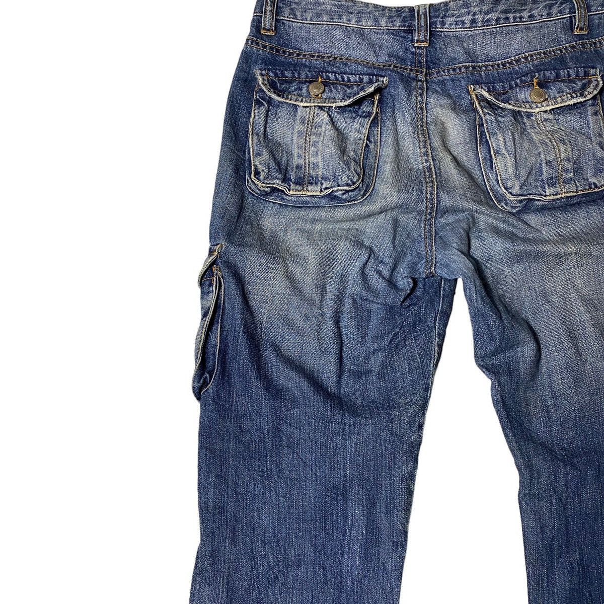 If Six Was Nine 2000's Flared Seawash 3D Multipocket Jeans Size US 30 / EU 46 - 12 Thumbnail