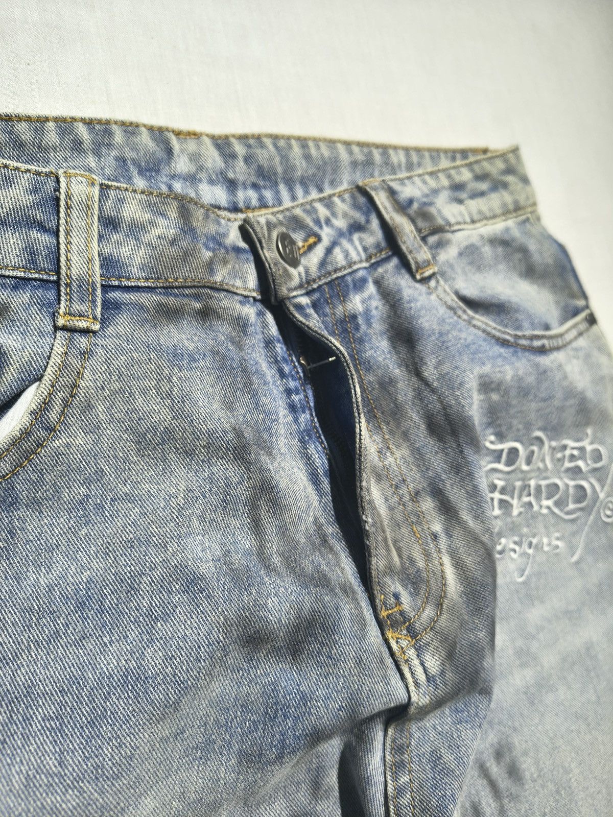 Ed Hardy DISTRESSED NEW YORK CITY ED HARDY JEANS🗽(041) Size US 32 / EU 48 - 12 Thumbnail