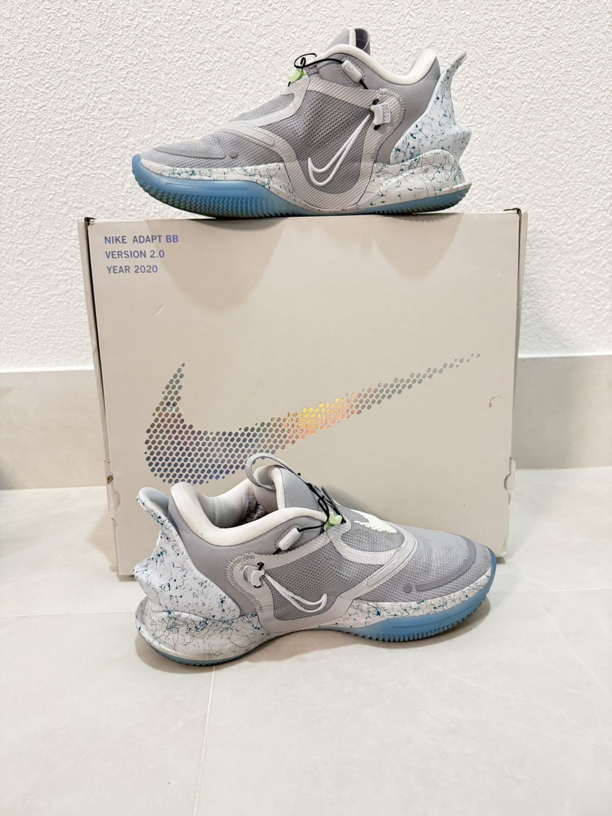 Nike Nike Adapt BB 2.0 Mag Size 7.5 Wolf Grey/White-Light Aqua Size US 7.5 / EU 40-41 - 3 Thumbnail