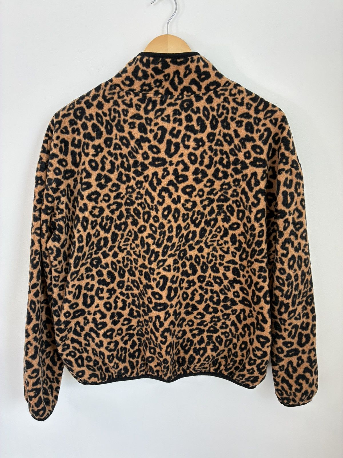 Vintage Vintage Cheetah Print Fleece Quarter Zip Size US L / EU 52-54 / 3 - 4 Thumbnail