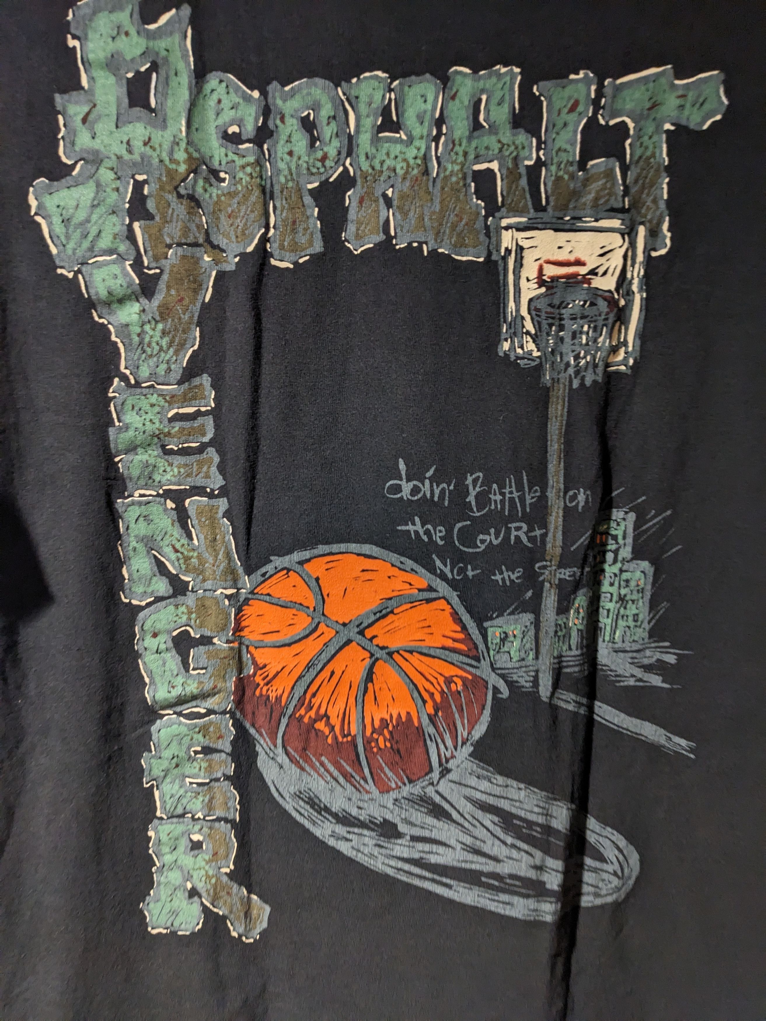 Vintage Vintage 90s Asphalt Vengeance Battle Trash Talk T-Shirt Size US L / EU 52-54 / 3 - 2 Thumbnail
