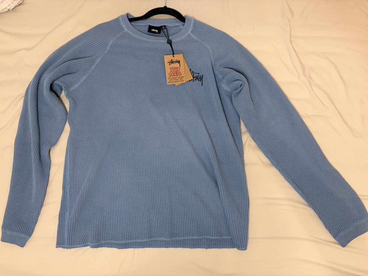 Stussy BNWT Stüssy NY Chapter Exclusive Thermal L/S - Blue Size US L / EU 52-54 / 3 - 1 Thumbnail