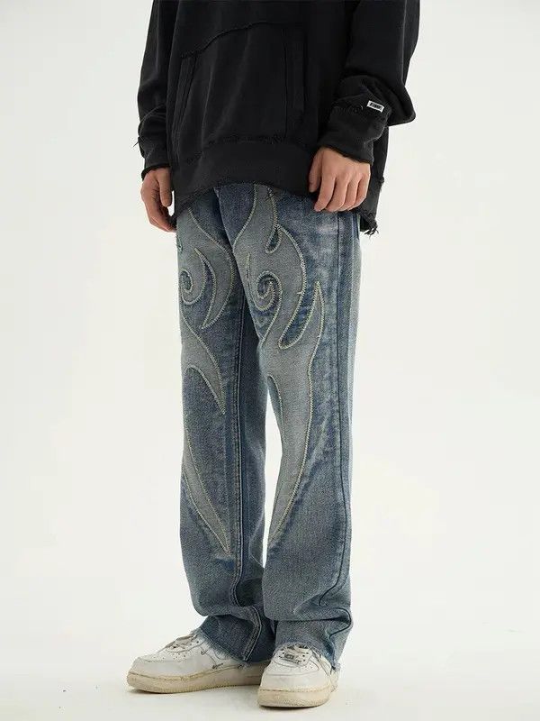 Japanese Brand Retro punk denim pants Size US 32 / EU 48 - 7 Thumbnail