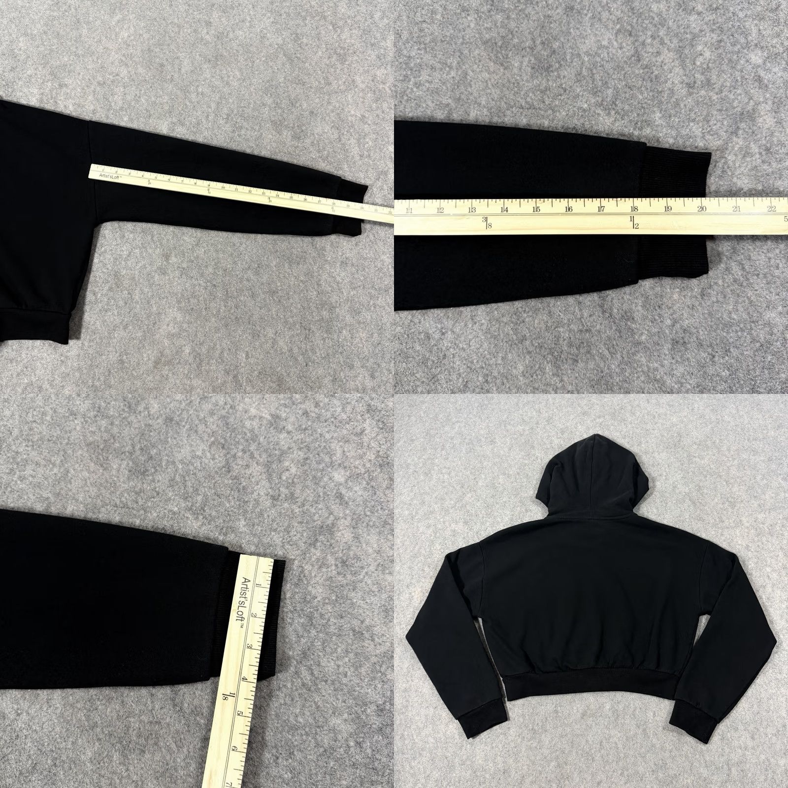 Forever 21 FOREVER 21 Hooded Full Zip Cropped Long Sleeve Jacket Women's L Black Size L / US 10 / IT 46 - 10 Thumbnail