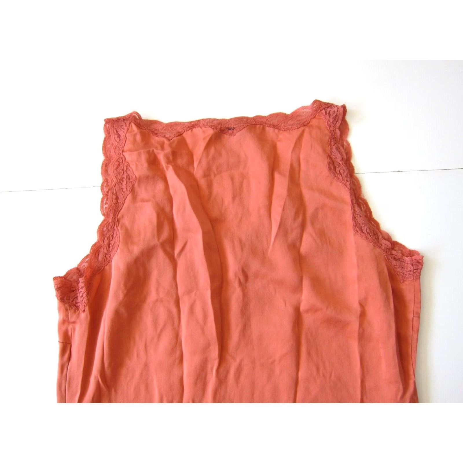 Vintage Amanda Smith Pink 100% Silk Lace V-Neck Sleeveless Tank Top Blouse XS Women Tank Pink Silk Lace V-Neck Sleeveless Top Blouse Medium Size XS / US 0-2 / IT 36-38 - 6 Thumbnail