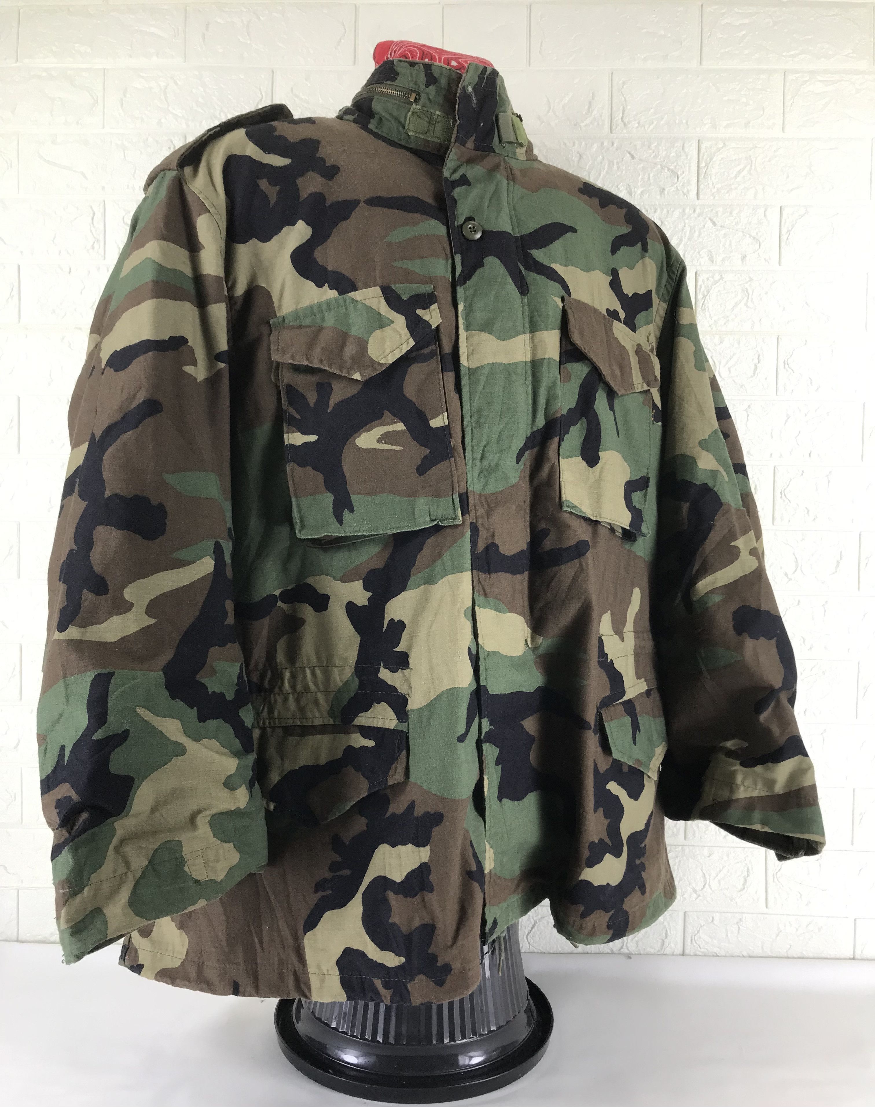 Alpha Industries Vintage Alpha Industries M65 Military Camo Jacket Size US XXL / EU 58 / 5 - 2 Thumbnail