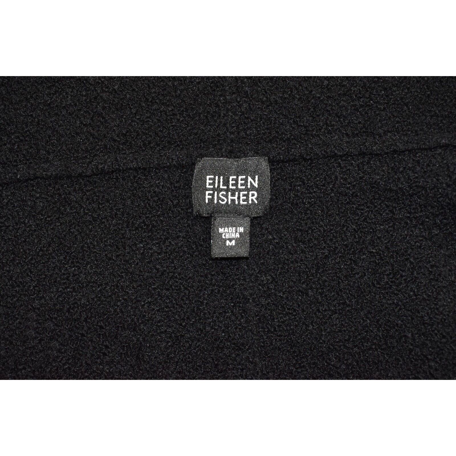 Eileen Fisher EILEEN FISHER Black Wool Open Front Cardigan Sweater Sz M Size M / US 6-8 / IT 42-44 - 3 Thumbnail