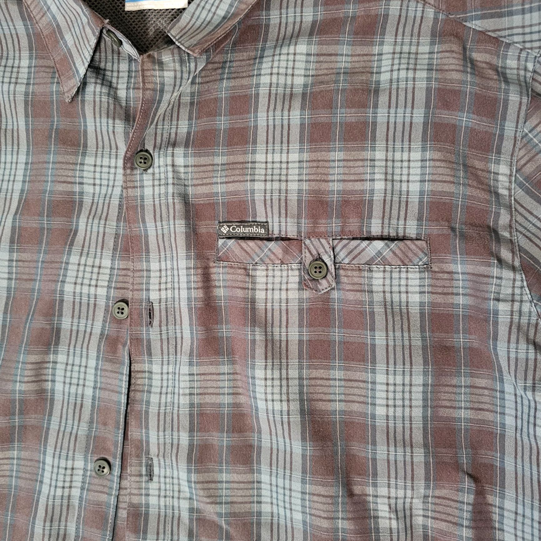 Vintage Columbia Men's Shirt 2XL Omni-Shade Long Sleeve Green Plaid Mens Size US XXL / EU 58 / 5 - 3 Thumbnail