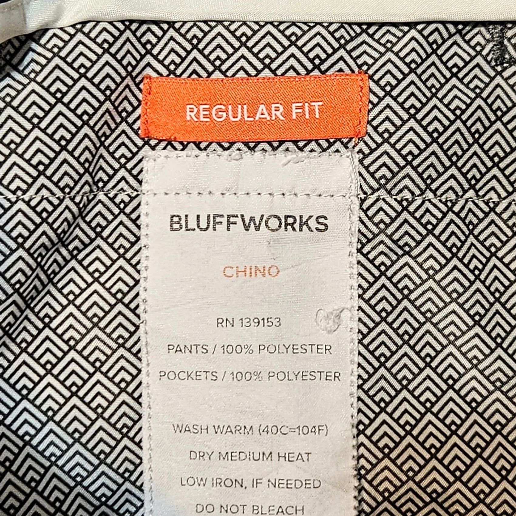 Vintage Bluffworks Chino Pants Mens 40x30 Blue Regular Fit Workwear Made in USA Size US 40 / EU 56 - 4 Thumbnail