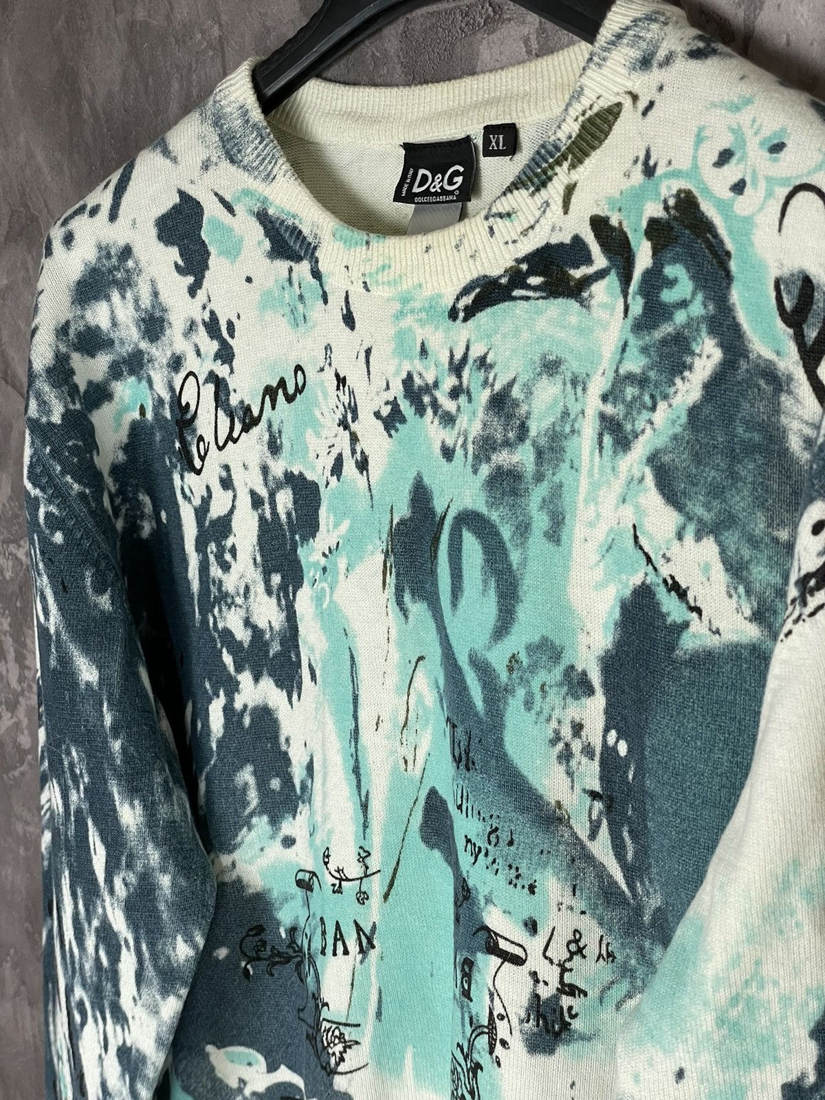 Dolce & Gabbana × Vintage D&G Dolce&Gabbana Y2K Sweater - Multicolour Glamour size XL Size XL / US 12-14 / IT 48-50 - 12 Thumbnail
