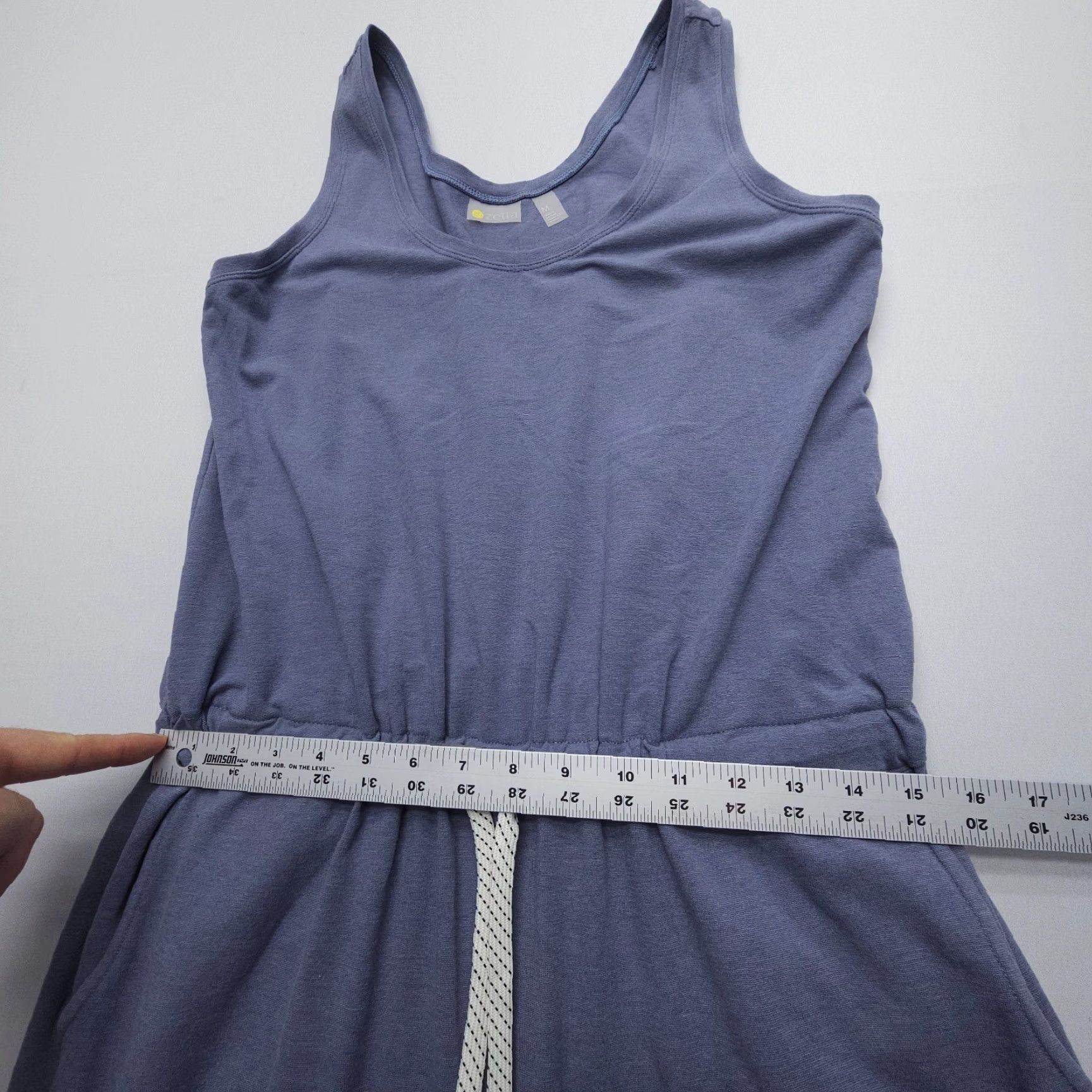 Vintage Zella Sleeveless Knit Romper Jumpsuit One Piece M Blue Regular Size Sports Activewear Women Size 32" / US 10 / IT 46 - 5 Thumbnail