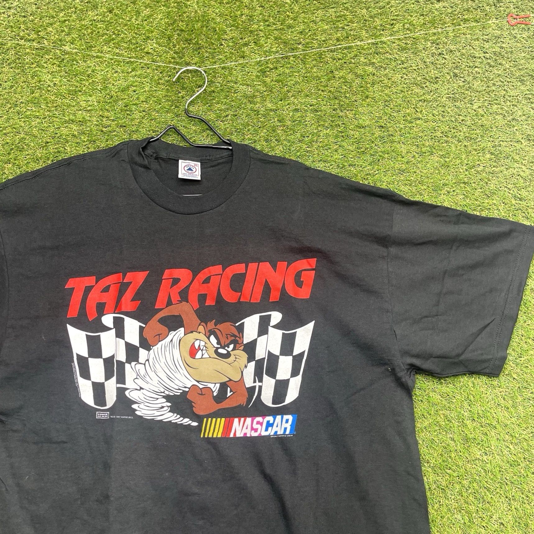 Vintage VINTAGE Looney Tunes Taz Racing Shirt Mens 2XL Black Graphic Crew Neck Short Sleeve 1990s Nascar Sports Theme Size US XXL / EU 58 / 5 - 3 Thumbnail
